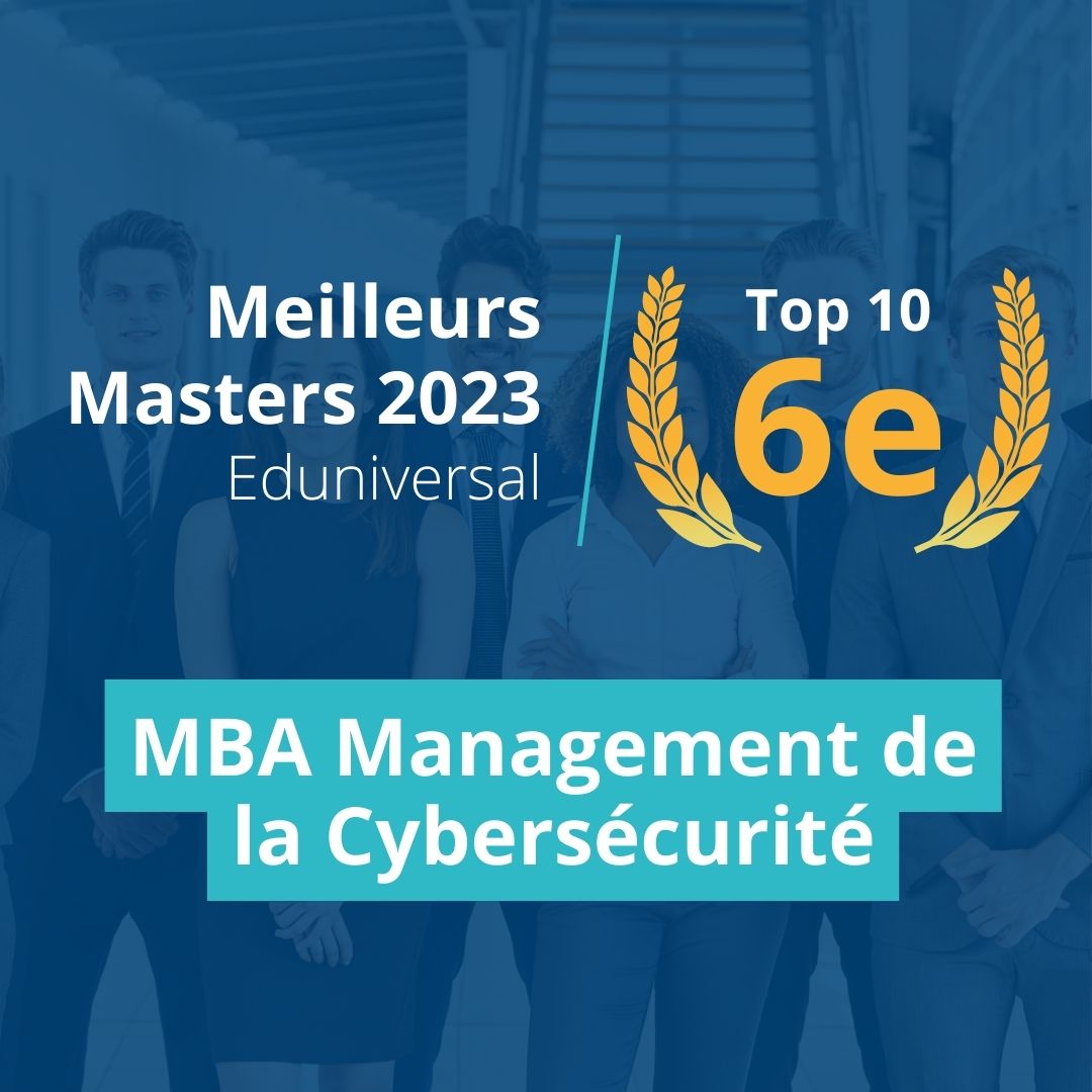 Article Le MBA Management de la Cybersécurité obtient la 6e place au Classement des Meilleurs Masters Eduniversal 2023 !