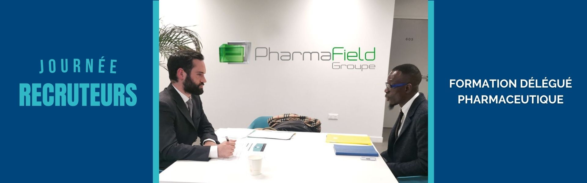 Article Pharmafield Groupe à la Journée Recruteur de la formation Délégué Pharmaceutique